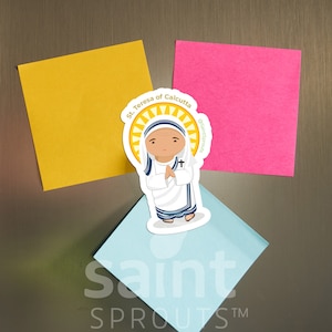 St. Teresa of Calcutta Magnet| Mother Teresa | Catholic Saint of the Poor | Missionaries of Charity | Inspirational Catholic Gift Magnet