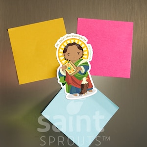 St. John the Evangelist Magnet | Beloved Disciple | Gospel Writer | Patron of Authors | Catholic Gift | John's Gospel | God is Love