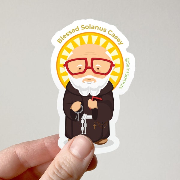 Blessed Solanus Casey Sticker Catholic Gifts for Teens Catholic Confirmation Catholic Mom Gift Catholic Dad Gift American Saint Capuchin