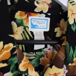 80s Vintage Hawaiian Shirt Pride Of Hawaiian Ukulele Button Down image 4