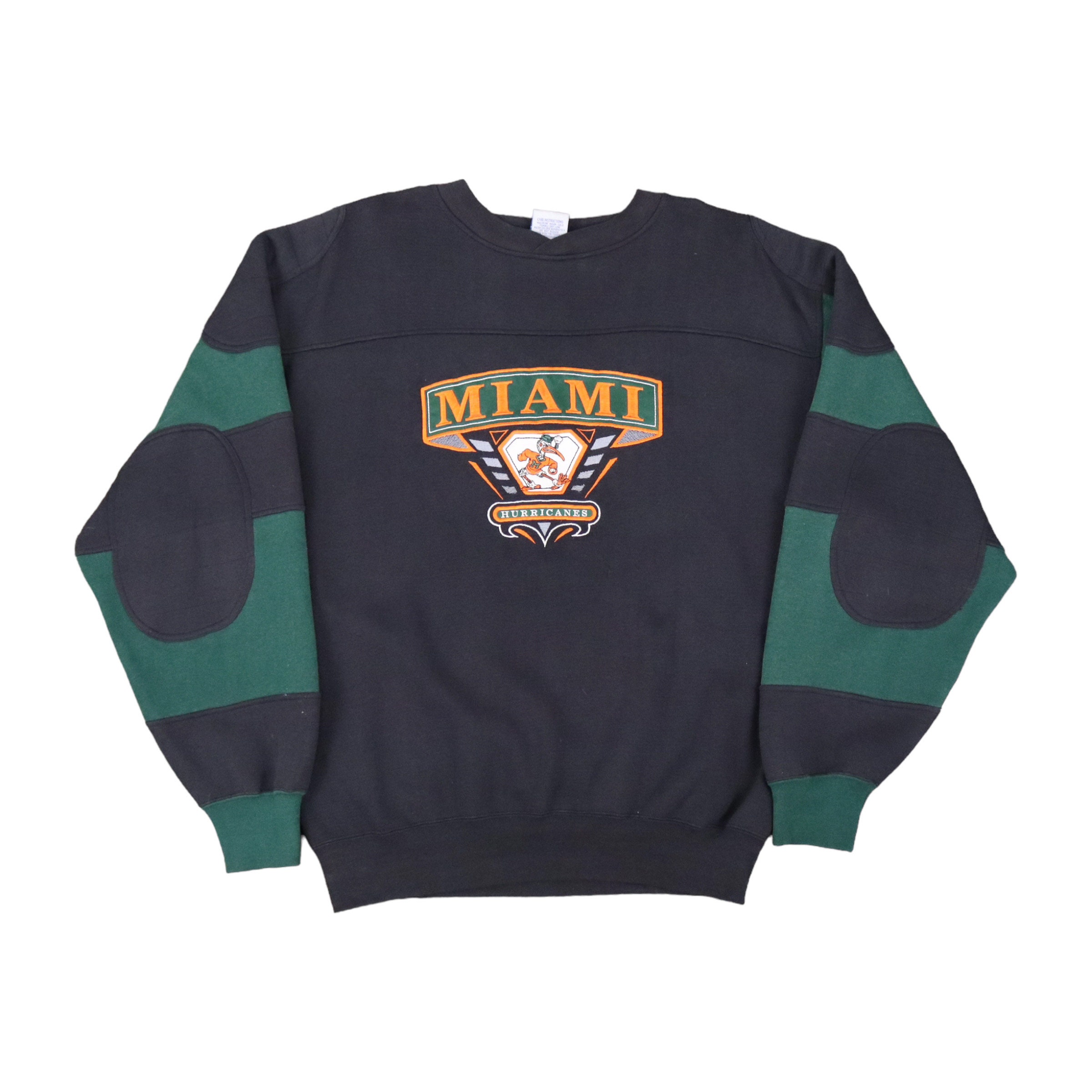 Miami Hurricanes Sweater Mens XL Vintage Y2K College Football Embroidered
