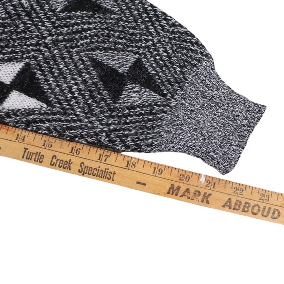 Vintage 90’s Men’s Black Argyle Knit Sweater - image 5