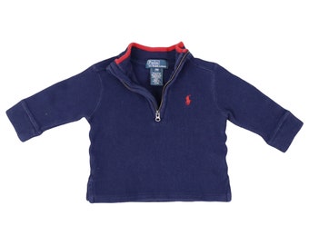 Polo Ralph Lauren Vintage Quarter Zip Baby Sweater