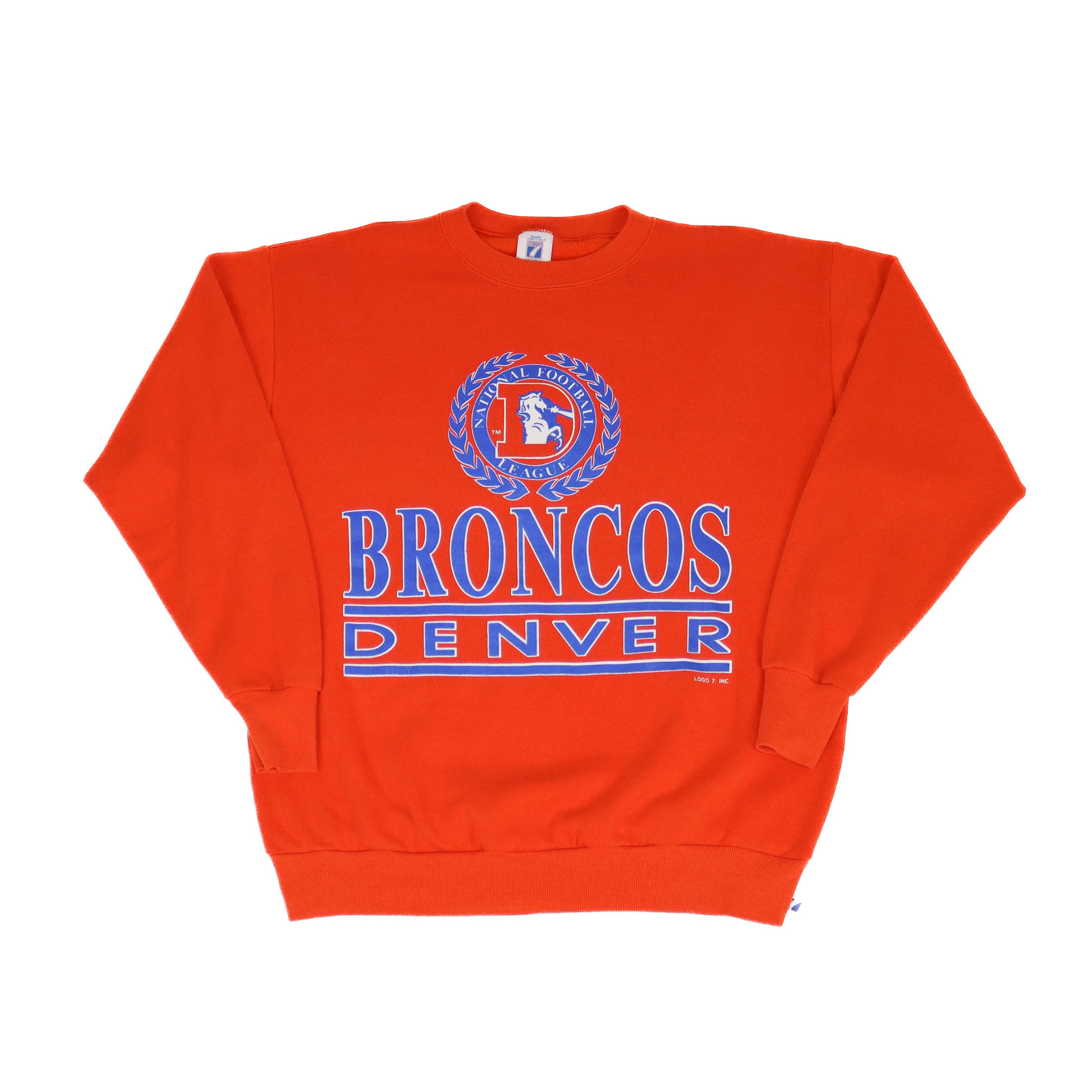 Vintage NFL Denver Broncos Embroidered Crewneck Sweatshirt Brown Custom vintage-nfl-denver-broncos-embroidered-crewneck-sweatshirt-brown-custom