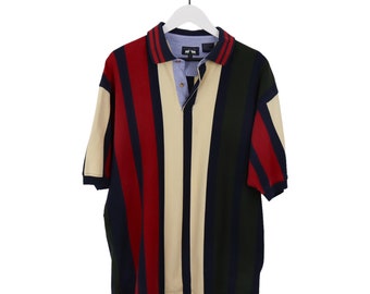 Woods & Gray Vintage Color Block Striped Men’s Polo