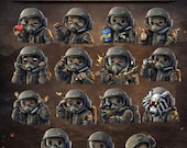 ARC Raiders Animated Twitch Emotes Pack | Tactical FPS Stream Icons (Digital Download)