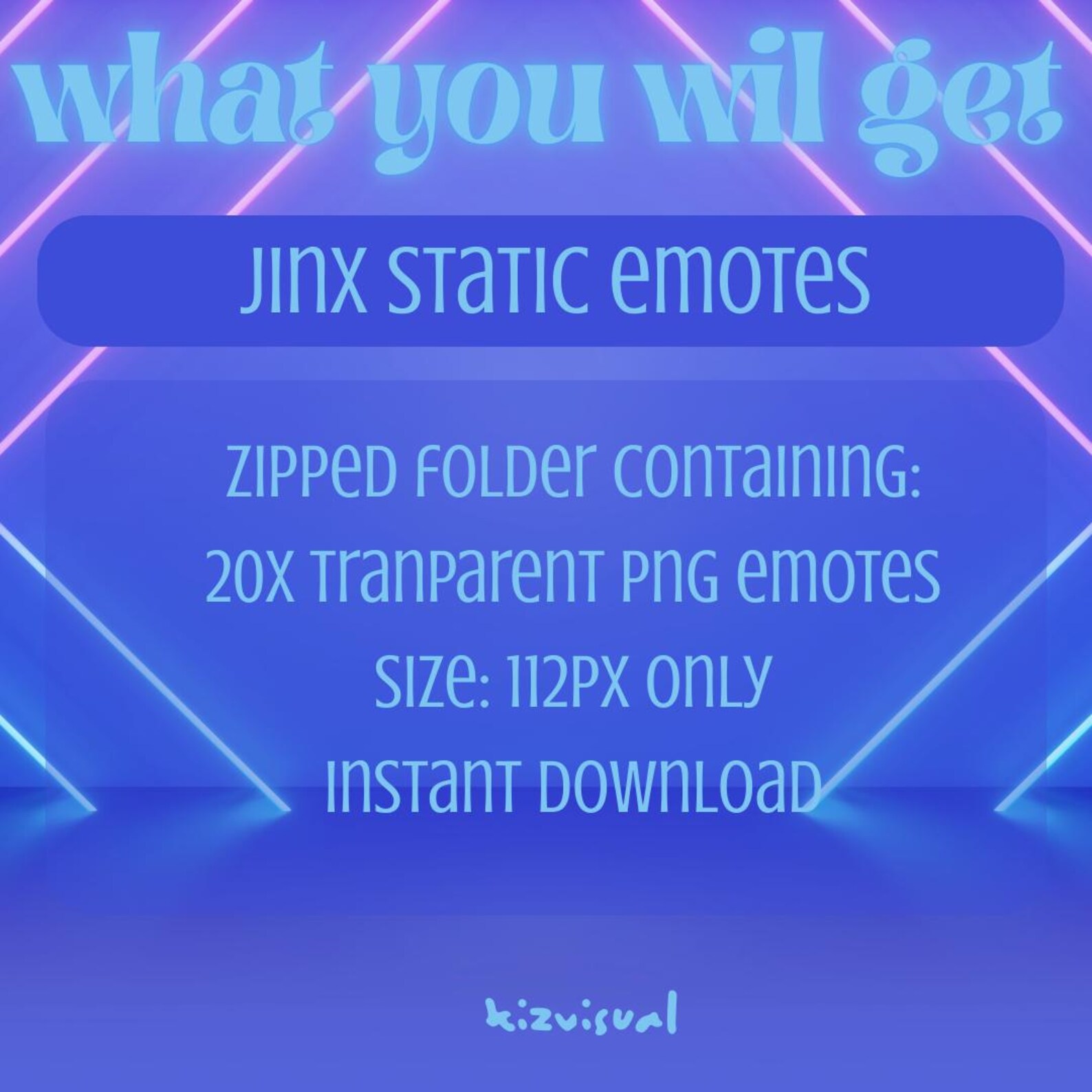 Jinx Twitch Emotes Bundle (20 Pack) | Chibi Gamer Streamer Pack ...