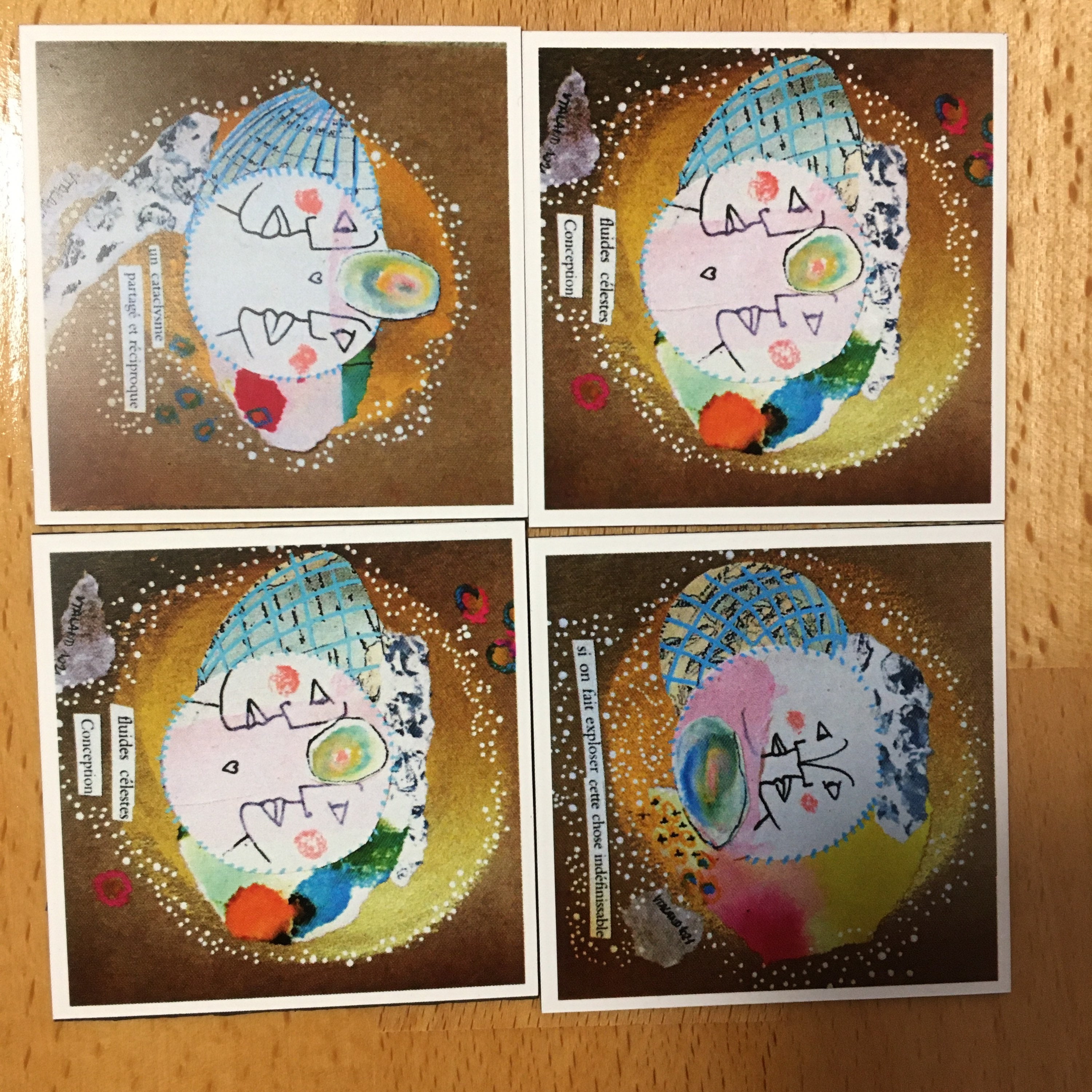 Lot de 4 Magnets Inspirés La Série Couples