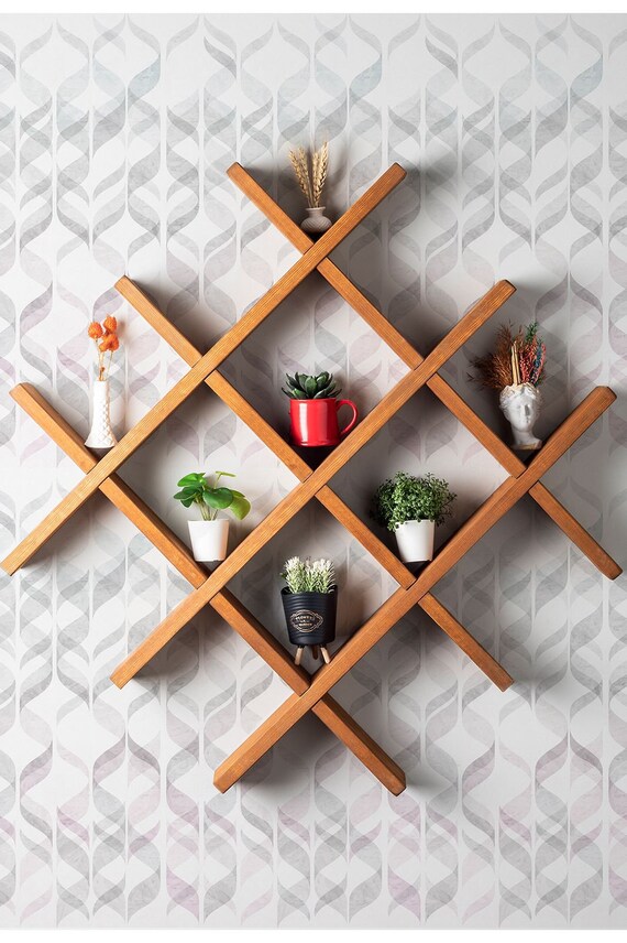 Wooden Decorative Shelf Wooden Shelf Home Decor Home Etsy