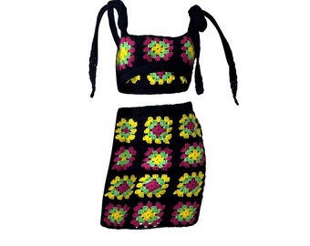 CROCHET PATTERN: Imani Granny Square Top Skirt Pattern for Women| Elastic  Waist | Easy for Beginners| Size Inclusive XS-6X| Instant Download
