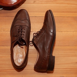 40 Größe/Braune Leder Oxford Schuhe Damen Barfuß OXFORD, Mokassin Schuhe für Geschäftsfrau Damen Leder braun Schuhe Herbst elegante Schuhe