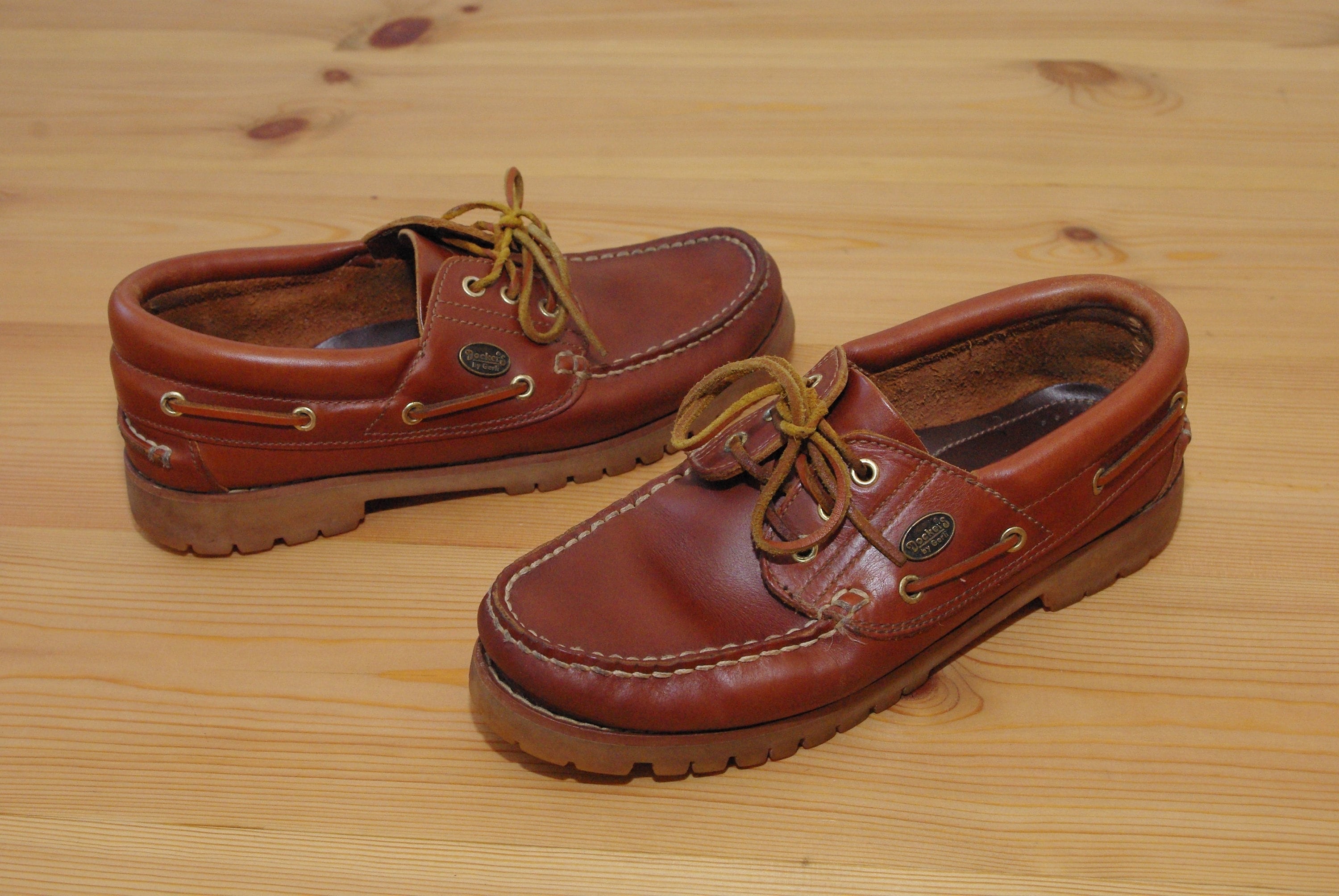 42 Size Vintage Leather Dockers Men's Loafers Genuine - Etsy