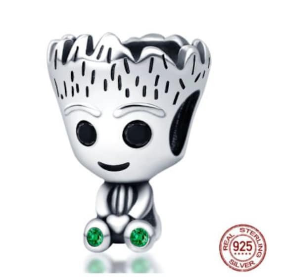 Charms Anhänger Charm kompatibel für Pandora 925 Sterling Silber Baby Groot  - .de