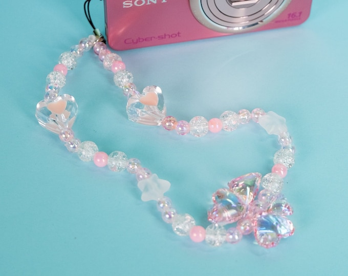 Featured listing image: Cute, Trendy Charm for Digicam or Phone - Y2k Accessory - Multiple colors - Keychain, Phone, Camera, Bag Beads Strap