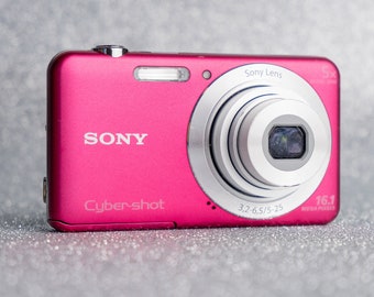 Sony Cyber-shot DSC-W710 - Appareil photo numérique 2000 ans - 16,1 millions de pixels - Rose - Testé / Fonctionne - EXPÉDITION EXPRESS