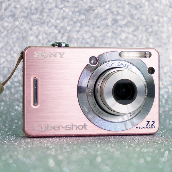 Sony Cyber-shot DSC-W55 - Y2k Digicam - 7.2 mp - Pink - Tested / Working - EXPRESS SHIPPING