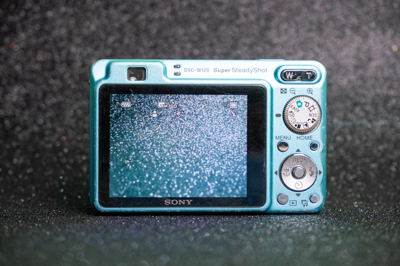 Sony Cybershot DSCW120 Y2k Digicam 7.2 Mp Blue Etsy Australia