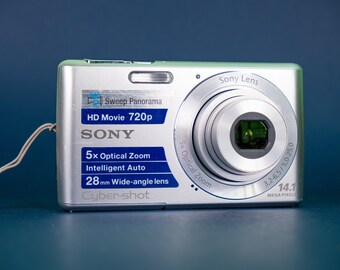 Sony Cyber-Shot DSC-W620 - Appareil photo numérique 2000 ans - 14,1 millions de dollars - Argenté - Testé / Fonctionne - EXPÉDITION EXPRESS