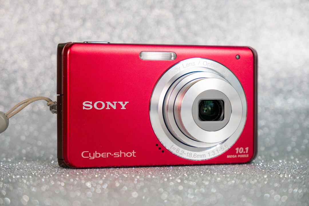 Sony Cybershot DSCW180 Y2K Digicam 10.1 Mp RED Etsy