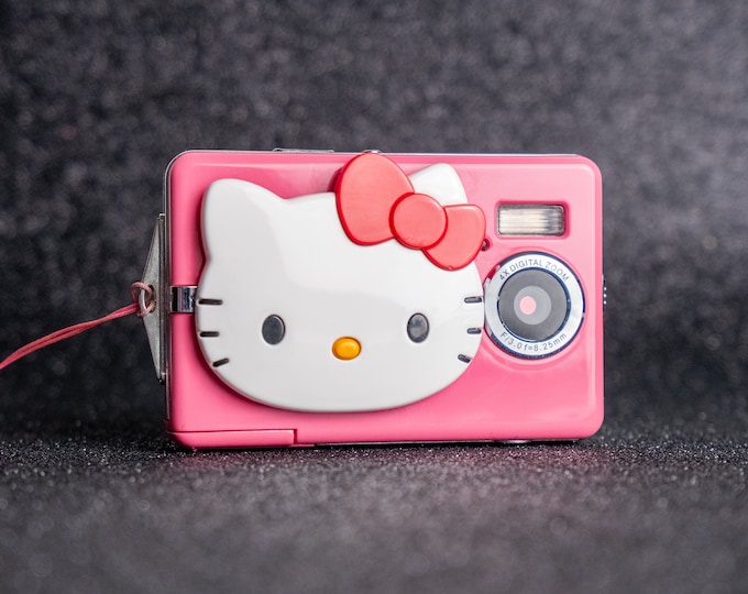 Featured listing image: Hello Kitty Camera - Y2k Digicam CCD - 8 mp - Pink - Fully Working - Charger & Gift Included - Express Shipping