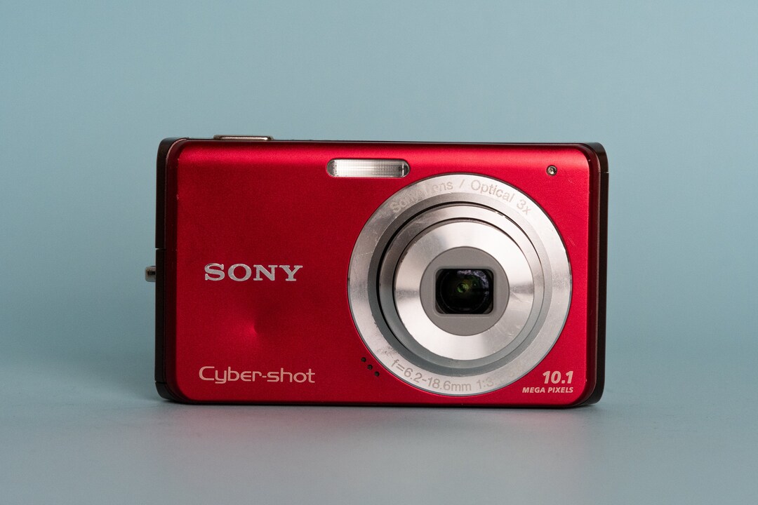 Sony Cybershot DSCW180 Y2K Digicam 10.1 Mp RED Etsy