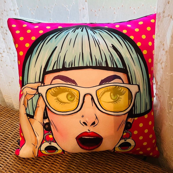 Pop Art Pillow Etsy