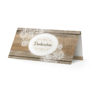 Karten Hochzeit - Dankeschön - Ja ich will - DIN lang quer