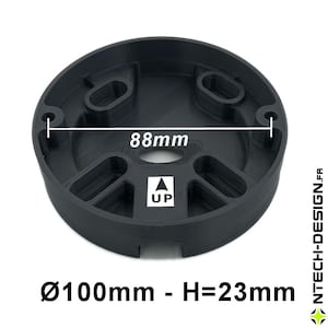 100-23 Versterkte wandlamp/armatuur/lantaarn NAVEDO (Ø100mm - H=23mm)