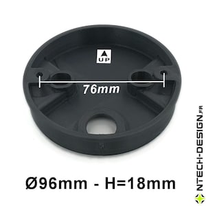 096-18 Supporto rinforzato per applique / plafoniera / lanterna NAVEDO (Ø96mm - H=18mm)