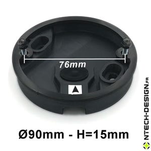 090-15 Versterkte beugel met accessoires voor NAVEDO EGLO wandlamp / armatuur / lantaarn (Ø90mm - H=15mm)