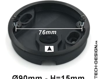 090-15 Reinforced bracket with accessories for NAVEDO EGLO wall light / light fixture / lantern (Ø90mm - H=15mm)