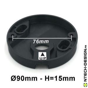 090-15 Support renforcé applique murale / luminaire / lanterne NAVEDO EGLO (Ø90mm - H=15mm)