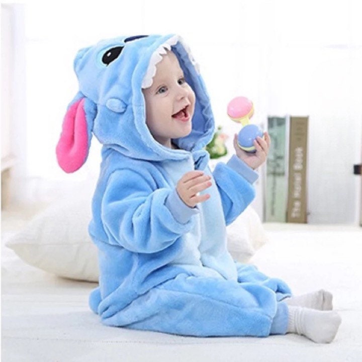 Pijama Stitch Azul para Niños - Traje de Lilo y Stitch