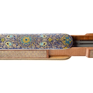 Handmade Khatam Inlay Pen Holder – Hand-Painted Wooden Box for Pens, Accessories & Gifts