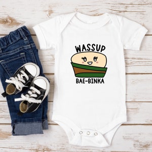 Bibinka - Wassup Bae-binka / Filipino Infant Onesie, Toddler, Youth Shirts / Funny Kids Shirt / Filipino Food