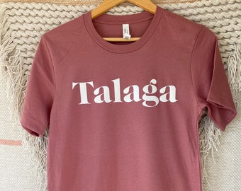 Talaga Shirt, Crop Top, Long Sleeve, Crewneck Sweater, Canvas Tote - Filipino Shirt / Minimal Design/ Pinay