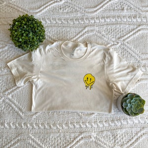 I&#39;m Probably Fine, but I Might Also be dead Shirt, Long Sleeve, Crewneck, Crop Top, Canvas Tote / Melting Smiley Face / Trendy Oversized