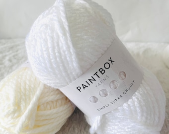 Paintbox Simply Super Chunky 100g Baby Safe Newborn Knitting Bulky Wool Super Soft Crochet 100% Acrylic Machine Wool Various Premium Colors