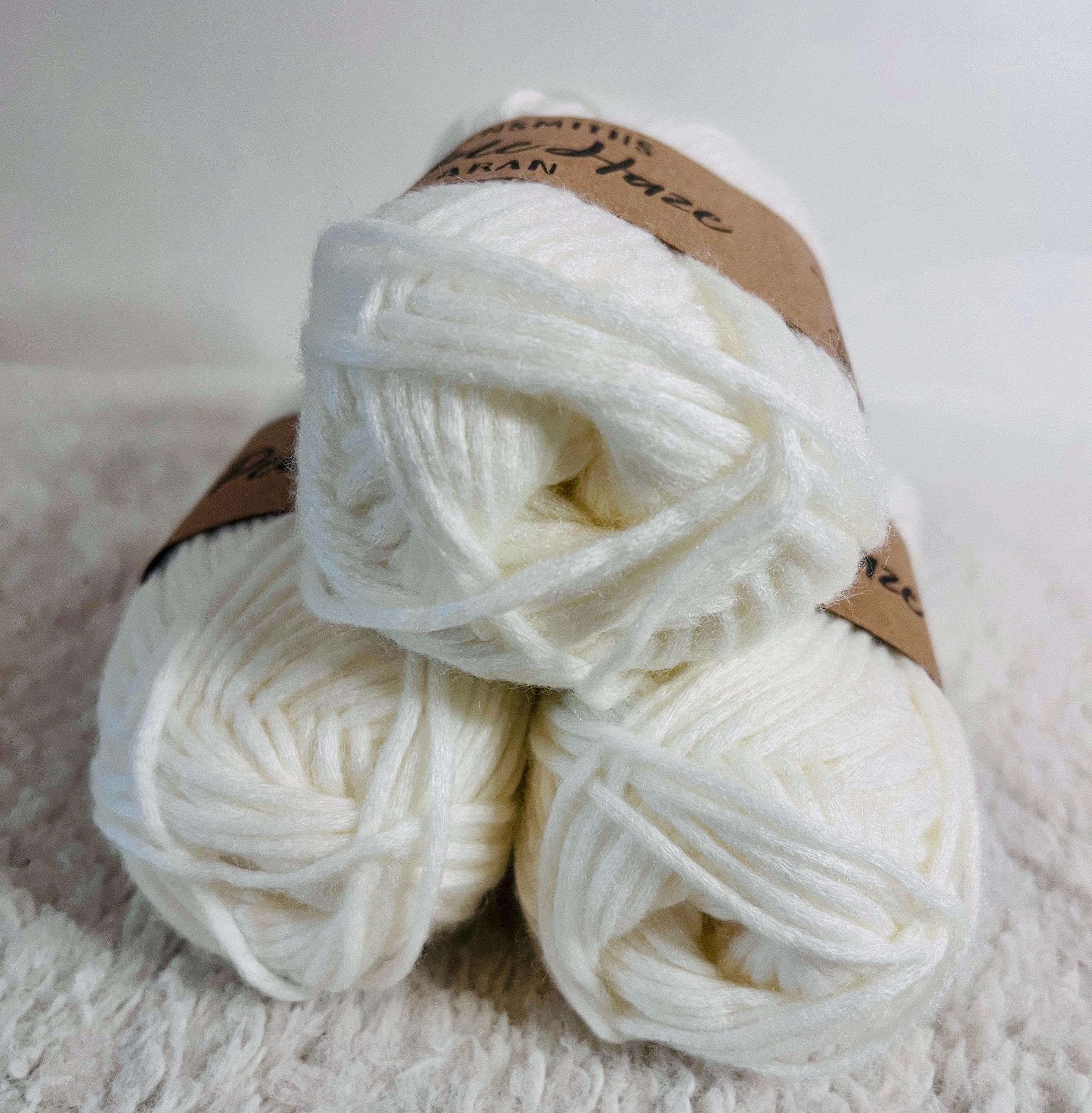 YARNSMITHS Pebble Haze Aran Worsted Weight 50g Knitting Crochet Amigurumi Yarn Baby Safe Newborn Acrylic Cotton Blend Smooth Premium Wool