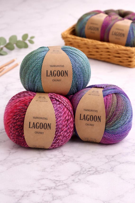 Yarnsmiths Lagoon Chunky Yarn, Super Soft Acrylic, 200g