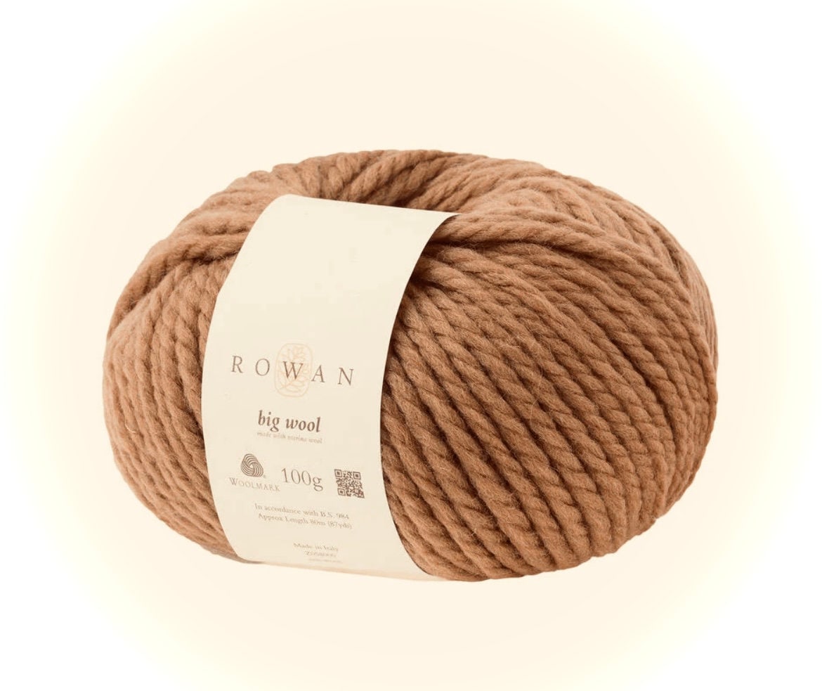 Rowan Big Wool 100% Merino Super Chunky Super Soft Smooth Anti Pilling Beginner Yarn Bulky Knitting Crocheting Cosy Premium Seasonal Wool