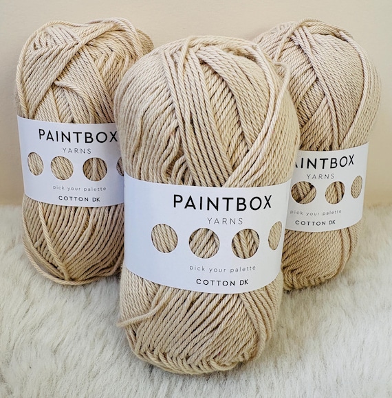 Paintbox 100 Percent Cotton DK Yarn 50g | Double Knitting | Knitting & Crochet Yarn | Amigurumi, Baby, Home Project