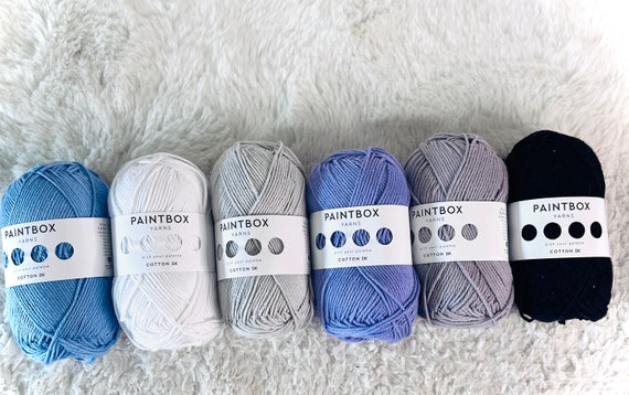 WINTER FROST dk 100% Color Pack 6 x 50g Balls Yarn of Double Knitting Super Soft Smooth Amigurumi Baby Everyday  Gift Set for Paintbox Wool