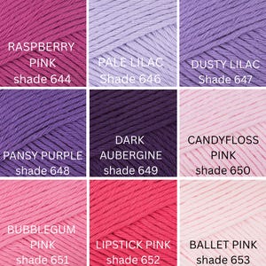 Paintbox 100% Cotton Aran Yarn 50g – Worsted Weight Cotton Yarn for Knitting and Crochet image 10