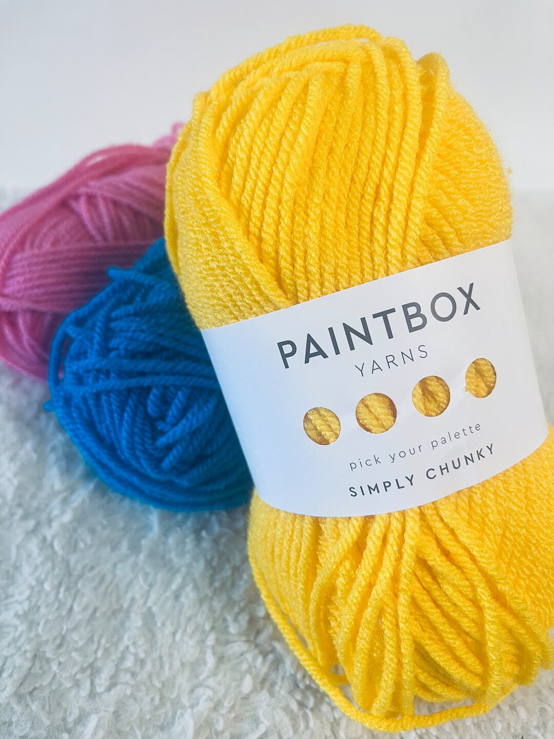 PAINTBOX Simply Chunky Brights Collection Yarn Wool Various Colors 100g ...