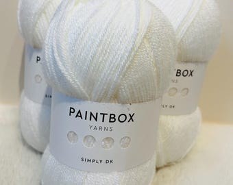 Hilo Paintbox DK 100 g / Hilo de doble punto para tejer y crochet / Hilo suave para uso diario / Hilo para mantas y prendas
