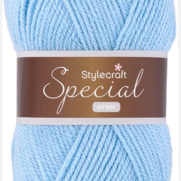 STYLECRAFT Special Aran Worsted Weight 100% Acrylic 100g Baby Safe Super Soft Yarn Smooth Newborn Knitting Crochet Everyday Beginner Wool