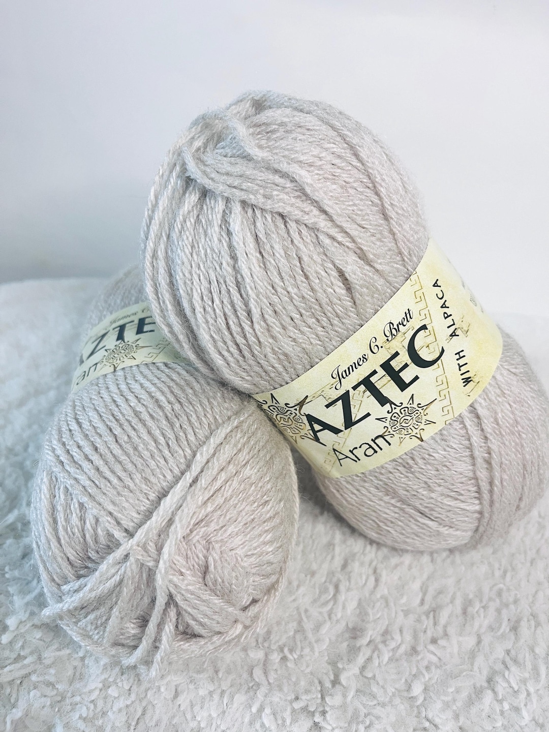 James C Brett Aztec Aran Alpaca Worsted Weight Yarn 100g Soft
