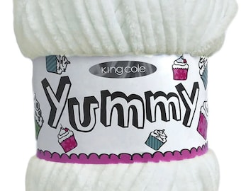 Luxuriously Soft Chunky King Cole YUMMY Yarn Vivid Hues Elevate Your Creations Perfect for Crocheting and Knitting 100g