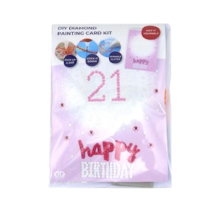 Diamond Dotz Greeting Card – Happy Birthday Sparkle